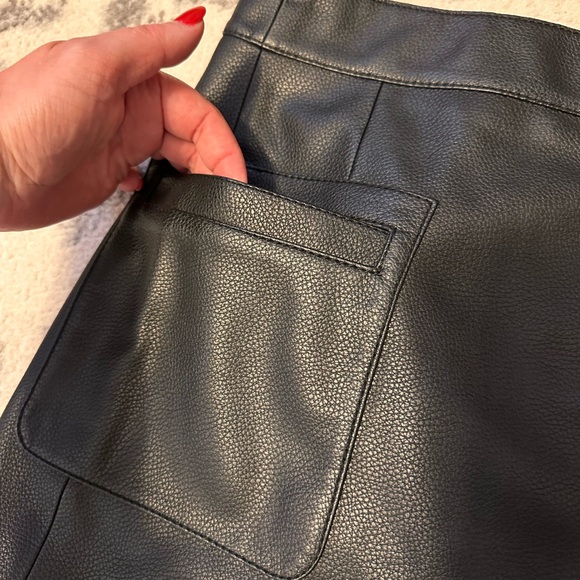 Free People Faux Leather Mini Skirt - Picture 9 of 11